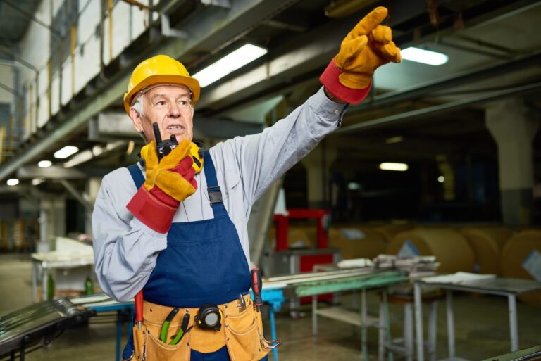 Senior Foreman Giving Instructions